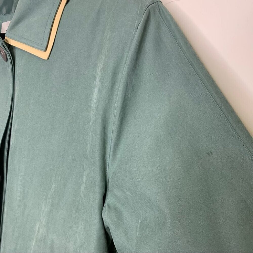 VINTAGE Moss Green Light Fisherman Core Coat Jacket Size M - Picture 5 of 15